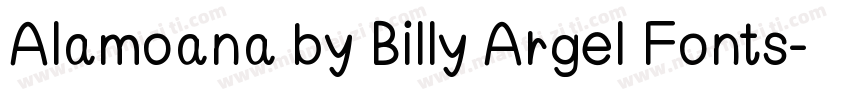 Alamoana by Billy Argel Fonts字体转换